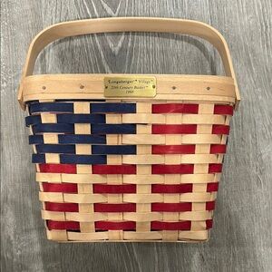 Vintage Longaberger 1998 20th Century Flag Basket